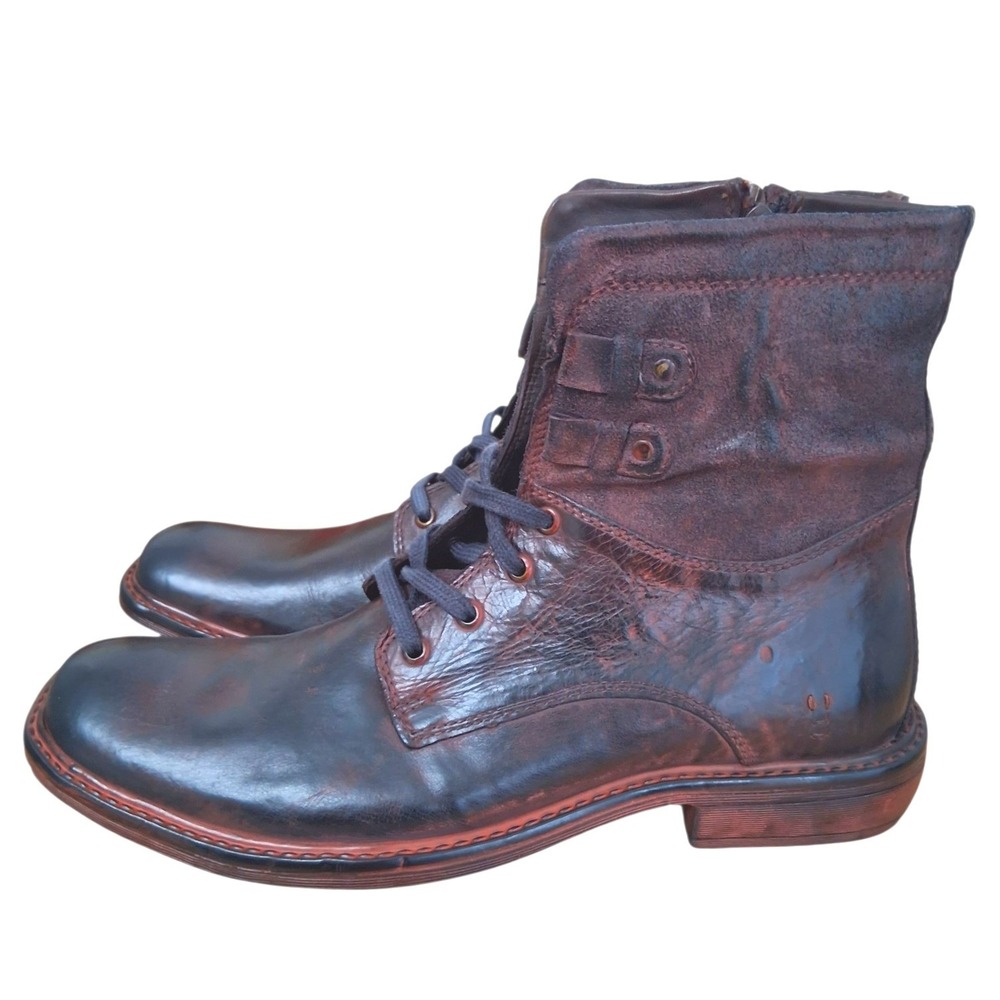 Bed Stu "Rare" Roan Stomp Men's size 11.5 Grunge Casual Moto Preppy Lace Boot